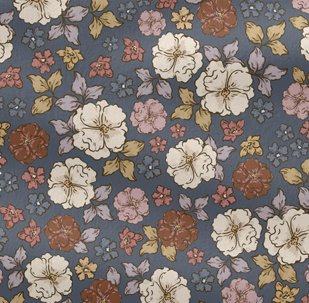 Śpiworek do przedszkola z falbanką 140x75cm jesienne kwiaty