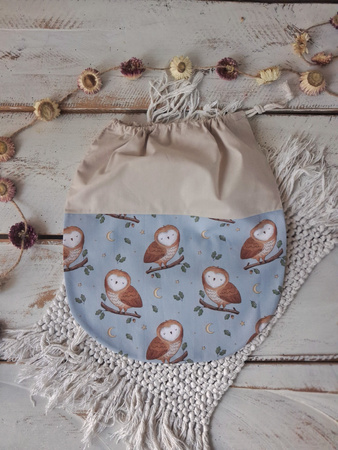 Worek na buty do przedszkola w sowim gaju