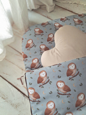 Śpiworek do przedszkola 140x75cm w sowim gaju