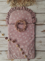 Śpiworek niemowlęcy Biały 40x75cm uśmiechnij się