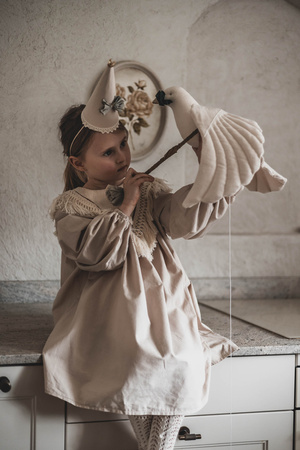 Bawełniana Sukienka Boho Damska Marysia Natural 