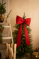 Czerwona kokarda na choinkę 40x30 cm L średnia