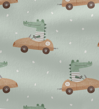 Śpiworek do przedszkola 140x75cm krokodyle