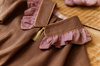 Vintage Kołnierzyk z Falbanką Lniany dla dziecka Coco Rose Gold