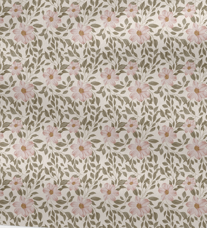 Śpiworek do przedszkola z falbanką 140x75cm różowe kwiaty