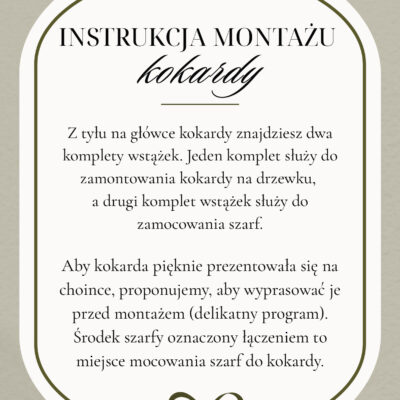 Kokarda na choinkę 60×50 cm XL duża różany brąz wstążki 200cmx2