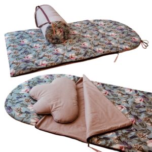 3w1 śpiworek pościel premium zestaw kwiaty w ogrodzie junior