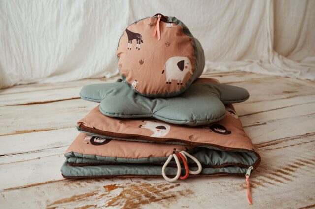 Bawełniany śpiworek do żłobka afrykańscy przyjaciele 3w1