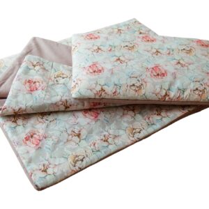 Kocyk do żłobka kwiaty różowe magnolie