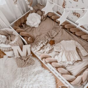 Poduszka dekoracyjna kwiat biała 60×60cm