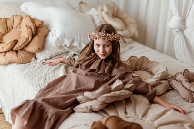 Poduszka boho kwiat carmelove 60×60