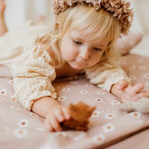 Śpiworek dla dziewczynki w kwiatki junior 5-10lat