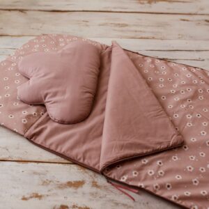 Śpiworek dla dziewczynki w kwiatki junior 5-10lat