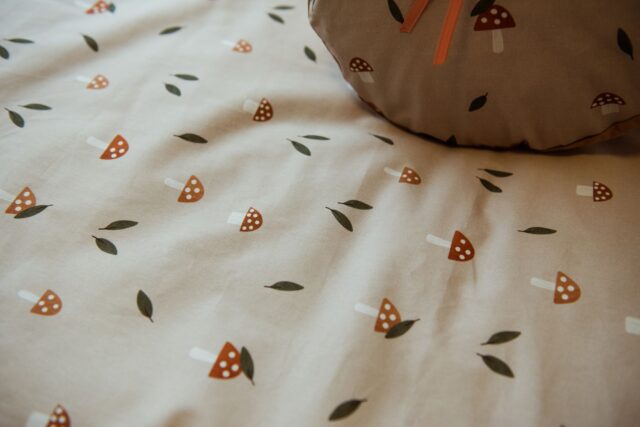 3w1 śpiworek pościel zestaw bawełniany premium grzybki junior