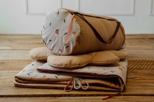 3w1 śpiworek pościel zestaw bawełniany premium grzybki junior