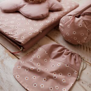 3w1 śpiworek pościel zestaw kwiatuszki retro róż junior