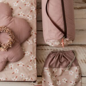 3w1 śpiworek pościel zestaw kwiatuszki retro róż junior