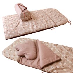 3w1 śpiworek pościel zestaw kwiatuszki retro róż junior