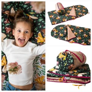 3w1 zestaw śpiworek do przedszkola wróżki w ogrodzie pościel premium bawełniana