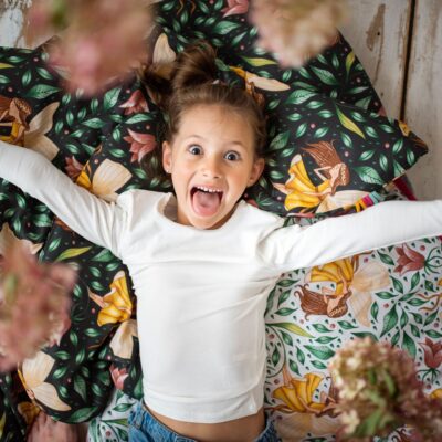 3w1 zestaw śpiworek do przedszkola wróżki w ogrodzie pościel premium bawełniana