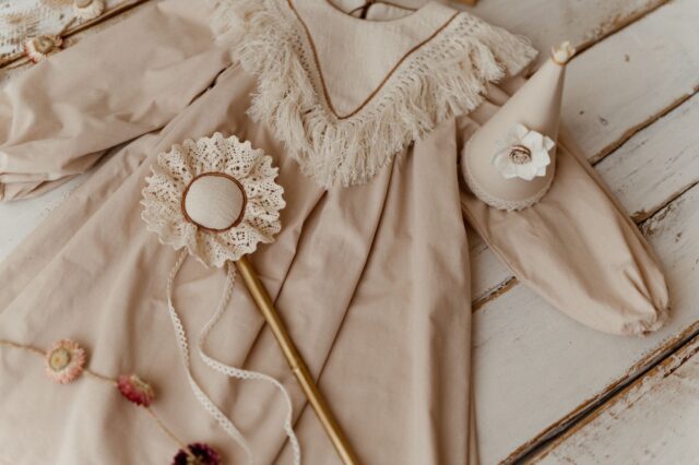 Bawełniana boho sukienka do sesji zdjęciowych Marysia natural