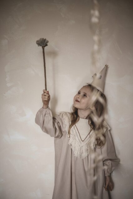 Bawełniana boho sukienka do sesji zdjęciowych Marysia natural