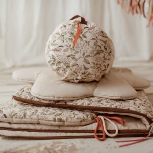 Bawełniany śpiworek pościel do żłobka zestaw premium 3w1 wróbelki natural