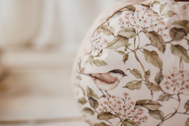 Bawełniany śpiworek pościel do żłobka zestaw premium 3w1 wróbelki natural