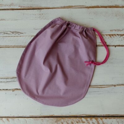 Bawełniany worek na pościel do przedszkola 50×70cm wrzos