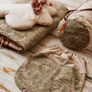 Bawełniany śpiworek do żłobka zestaw 3w1 ptaszki