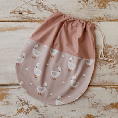 Bawełniany worek na buty do przedszkola gąski