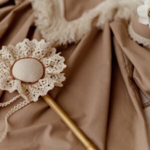 Beżowa sukienka boho bawełniana damska Marysia