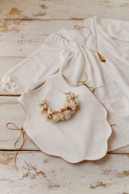 Biała lniana damska sukienka Marysia white day