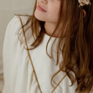 Biała lniana damska sukienka Marysia white day