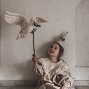 Boho sukienka bawełniana dla dziewczynki Marysia boho natural