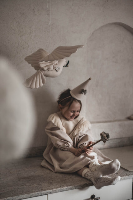 Boho sukienka bawełniana dla dziewczynki Marysia boho natural