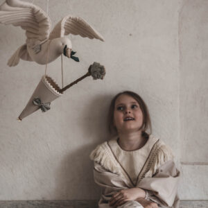 Boho sukienka bawełniana dla dziewczynki Marysia boho natural