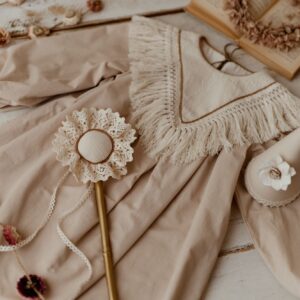Boho sukienka bawełniana dla dziewczynki Marysia boho natural