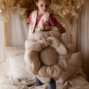 Kamizelka retro dla dziewczynki żakard bażanty 5-10 lat