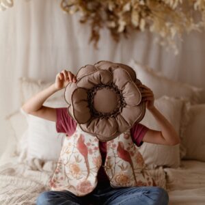 Kamizelka retro dla dziewczynki żakard bażanty 5-10 lat