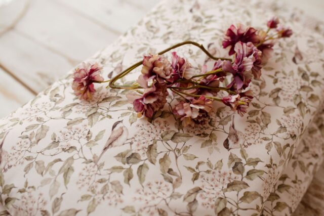 Kocyk bawełniany dla dzieci 3w1 zestaw ptaszki natural junior