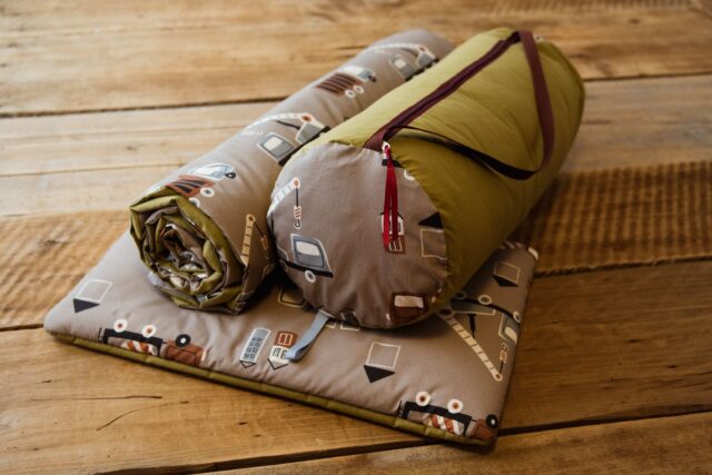 Kocyk bawełniany dla dziecka 3w1 zestaw jeżyki zielone junior