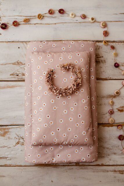 Kocyk dla dziewczynki 3w1 kwiatuszki junior