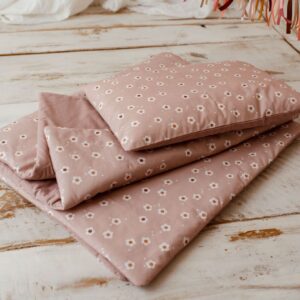 Kocyk dla dziewczynki 3w1 kwiatuszki junior