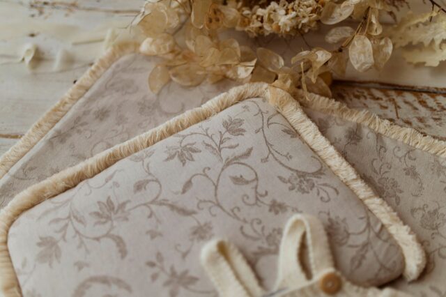 Kocyk dla niemowląt lniany 50cmx75cm żakard