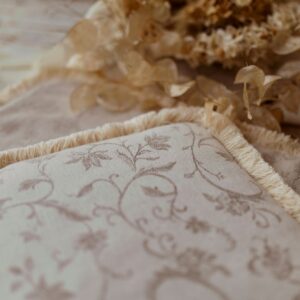 Kocyk dla niemowląt lniany 50cmx75cm żakard