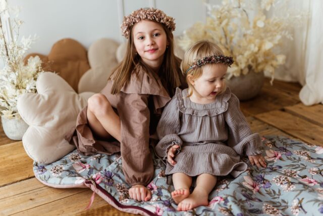 Kocyk do żłobka pościel bawełna premium zestaw 3w1 kwiaty retro róż