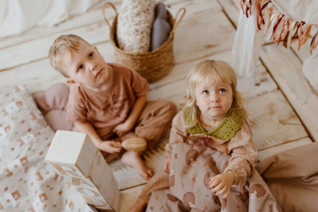 Kocyk do żłobka pościel premium zestaw 3w1 ptaszki natural