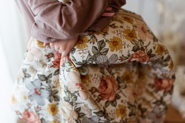 Kocyk do żłobka pościel zestaw 3w1 retro natural