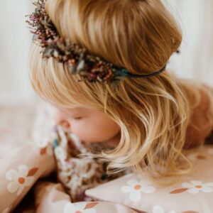 Kocyk do żłobka pościel zstaw 3w1 kwiatuszki retro